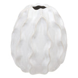 Vaza crmq reac sandri alb H17 cm - Atmosphera