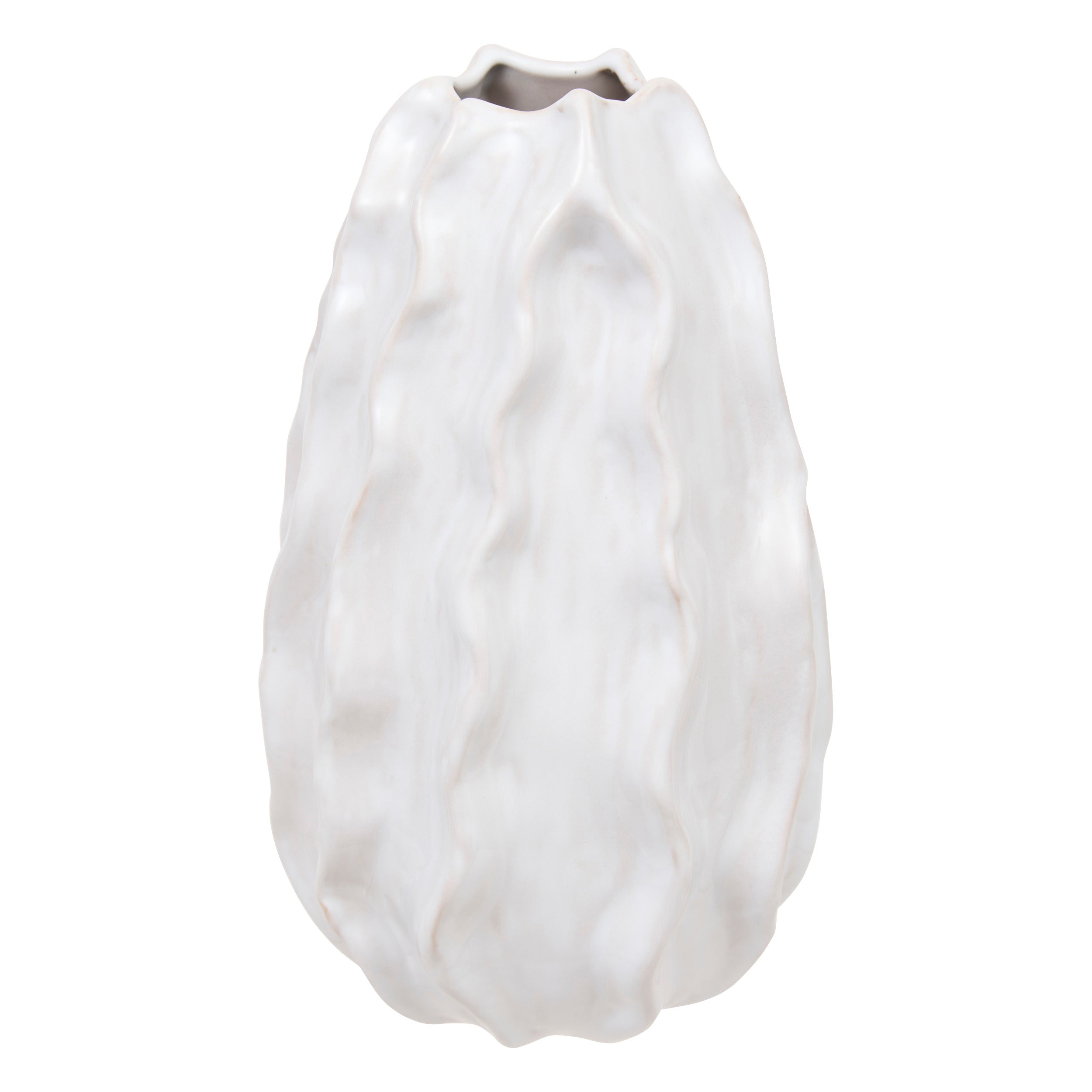 Vaza crmq reac sandri alb H25 cm - Atmosphera