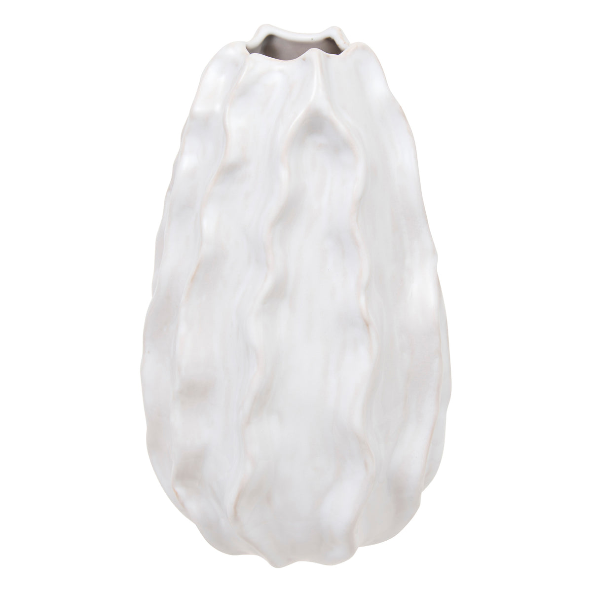 Vaza crmq reac sandri alb H25 cm - Atmosphera