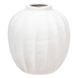 Vaza rotunda Amia inaltime 28 cm magnezie alba Atmosphera