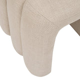 Puf Sisco L. 43 x l. 42 x H. 44 cm material textil culoare argila Atmosphera