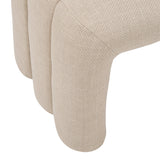 Banca Sisco L. 102 x l. 42 x H. 43.5 cm material textil culoare argila Atmosphera