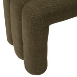 Banca Sisco L. 102 x l. 42 x H. 43.5 cm material textil kaki Atmosphera