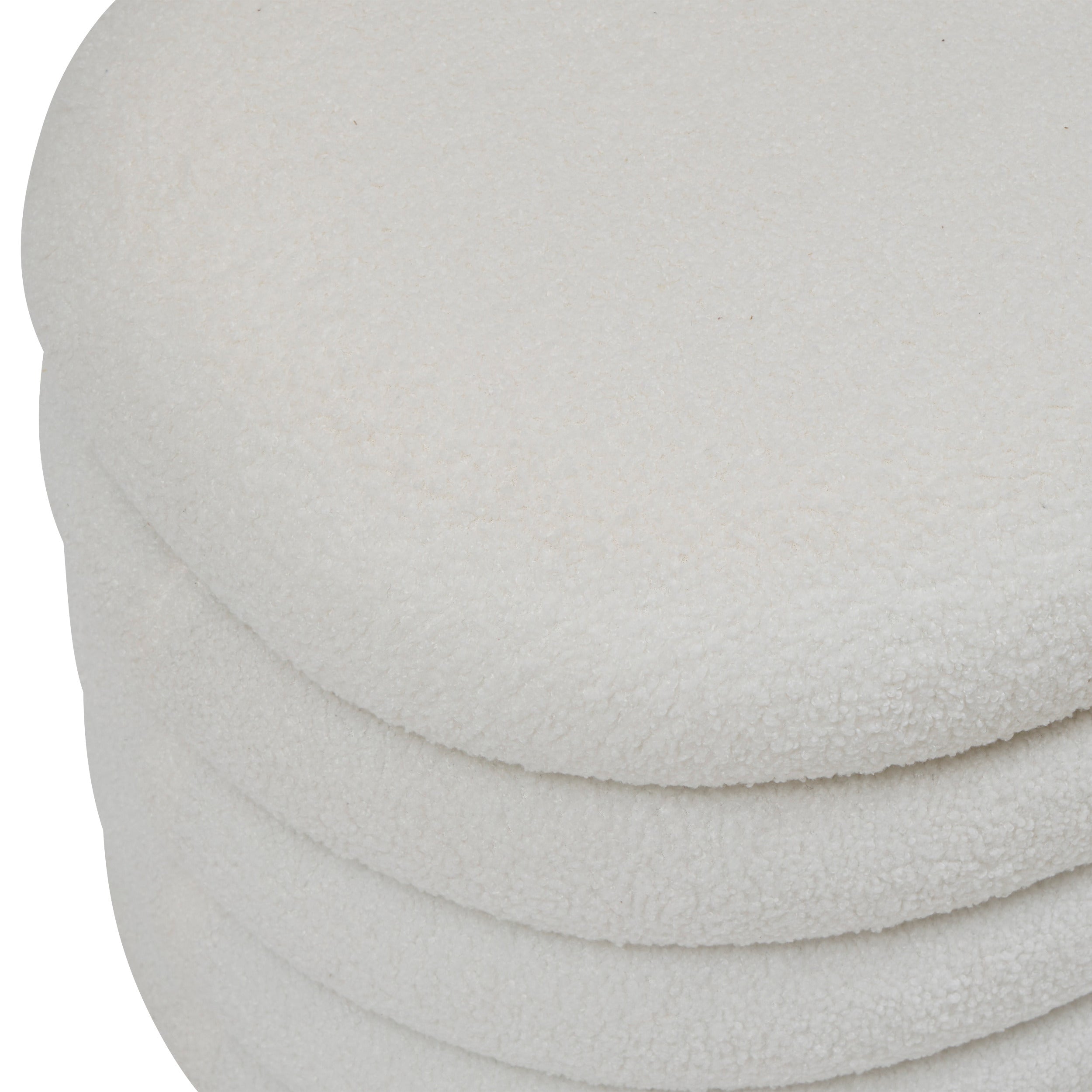 Mobilier interior, banca cufar giulia alb boucle - Atmosphera