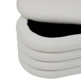 Mobilier interior, banca cufar giulia alb boucle - Atmosphera