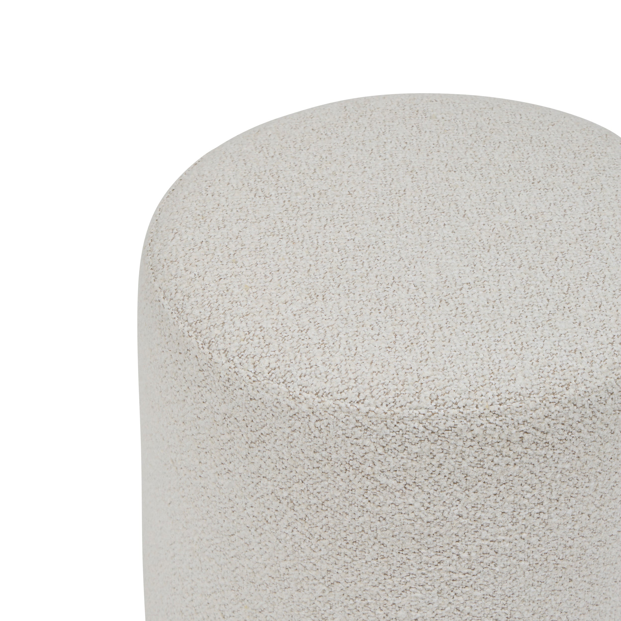 Mobilier interior, puf nesky alb boucle - Atmosphera