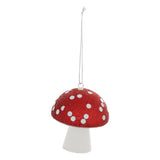 Set 2 ciuperci decorative, rosu si alb, H 9 cm | Atmosphera