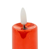 Set 4 lumanari LED, metal rosu | Atmosphera