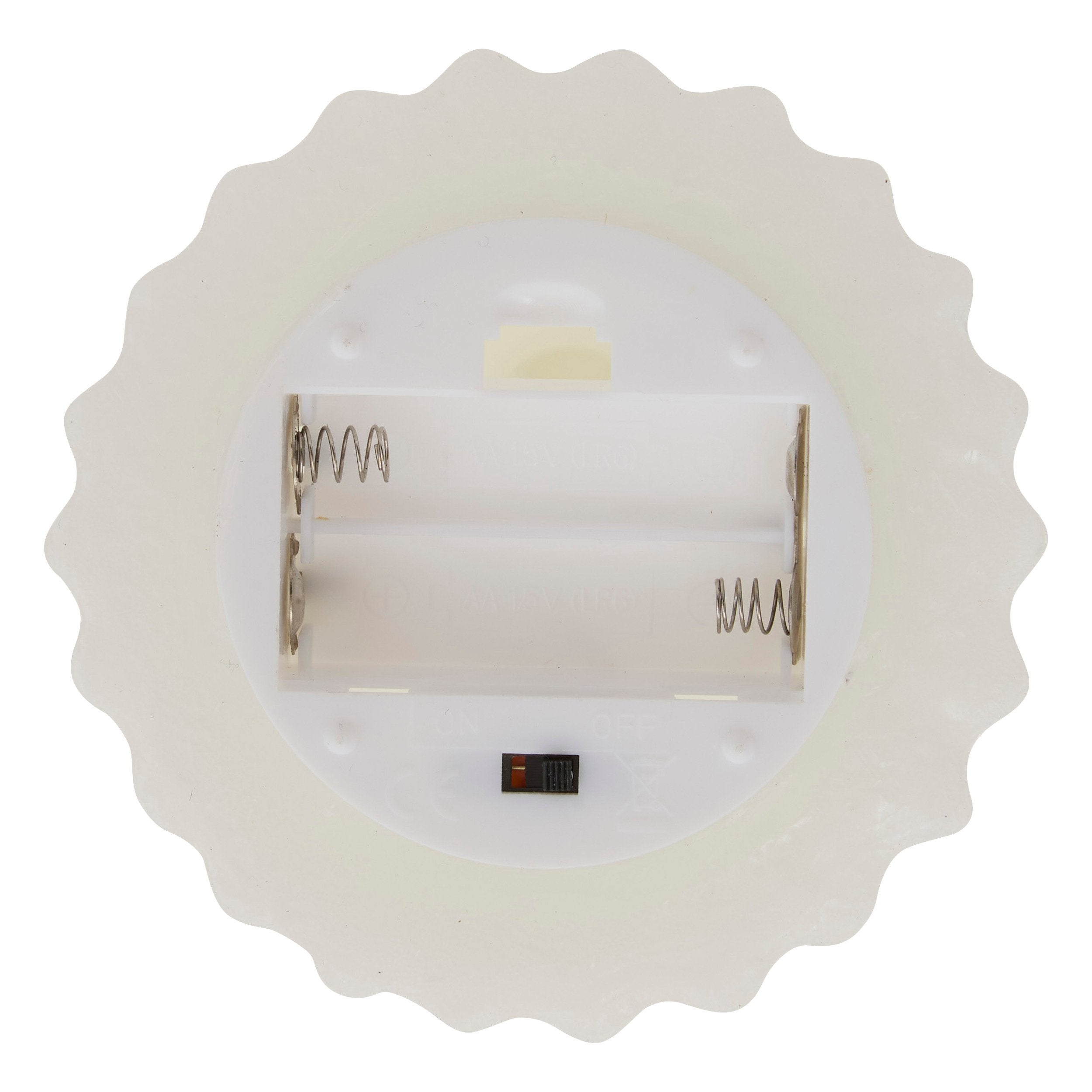 Lumanare LED brad, alba, H 13 cm | Atmosphera