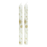 Set 2 lumanari baston cu stele, albe, 144 g | Atmosphera