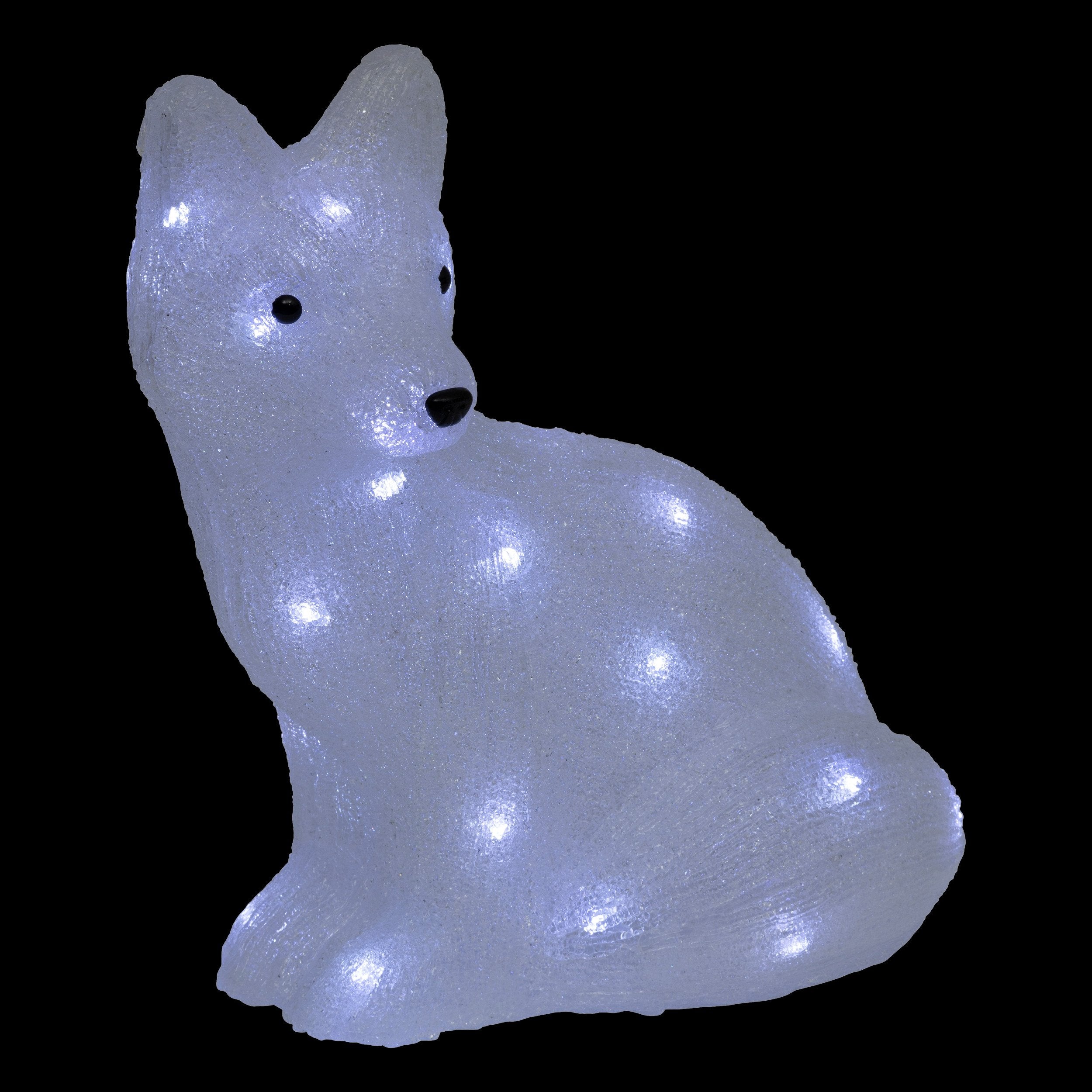 Silueta vulpe luminoasa 30 LED, exterior, H 40 cm | Feeric