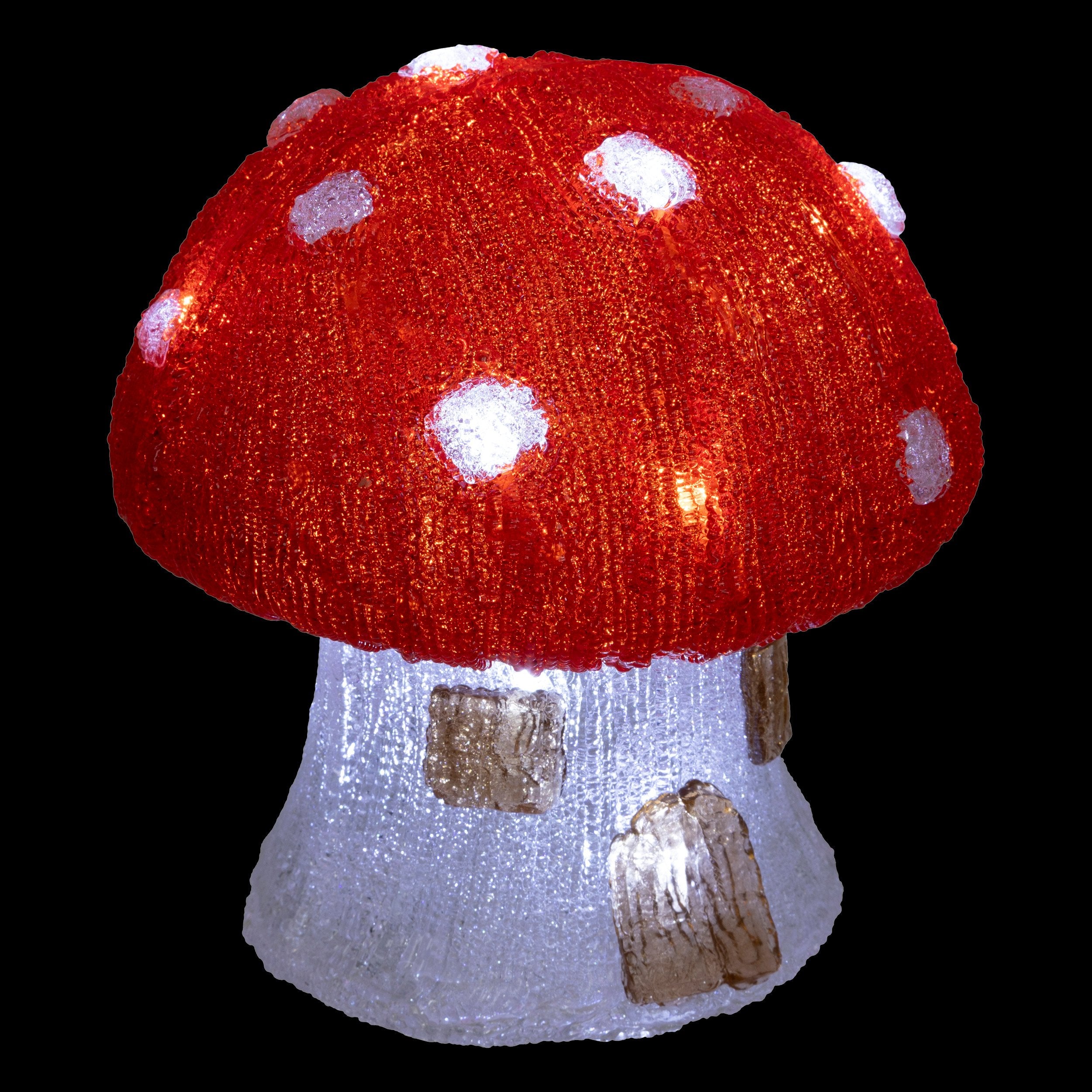Casuta ciuperca solara 30 LED, exterior, D 21 cm | Feeric