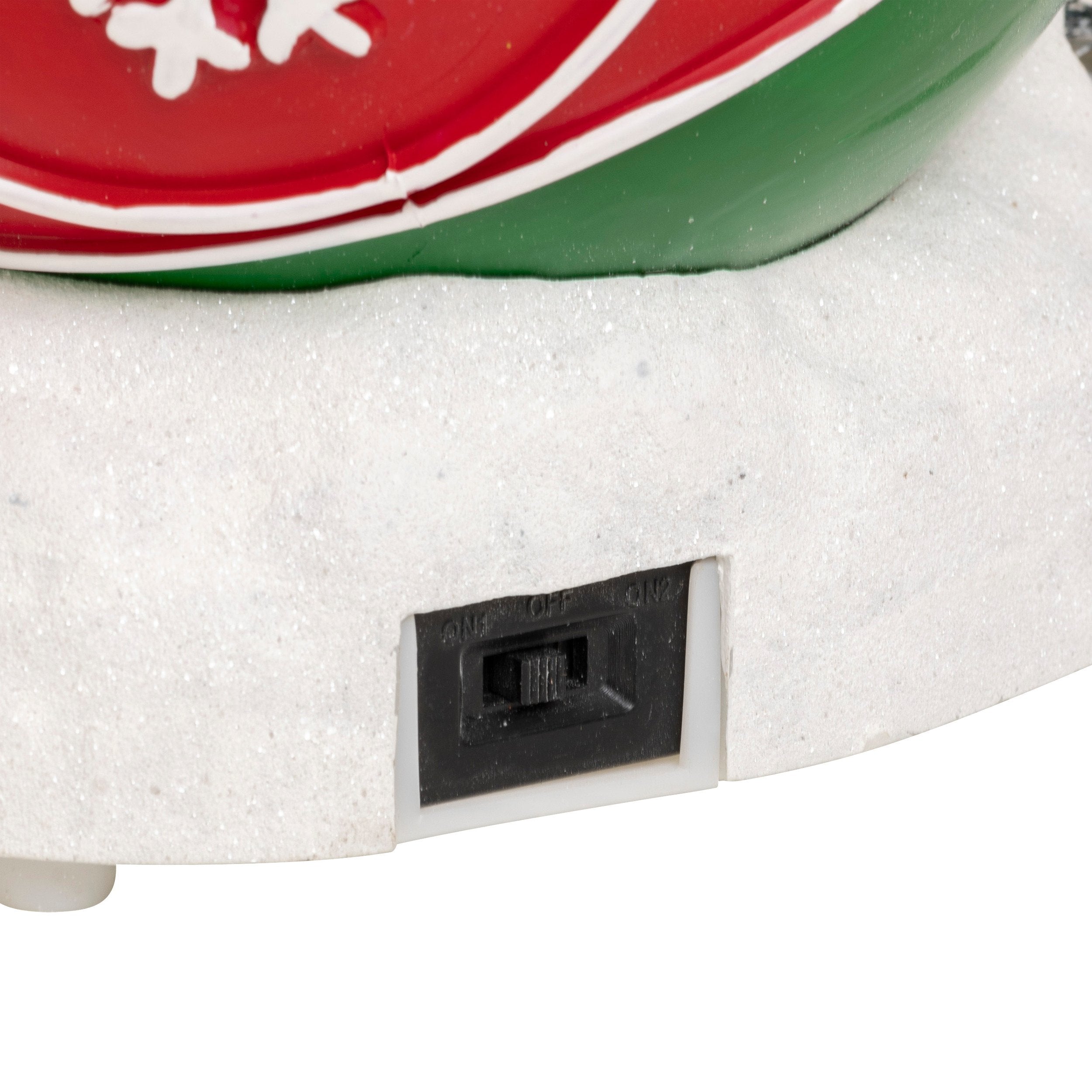 Sat luminos glob-casuta Mos Craciun 4 LED | Feeric