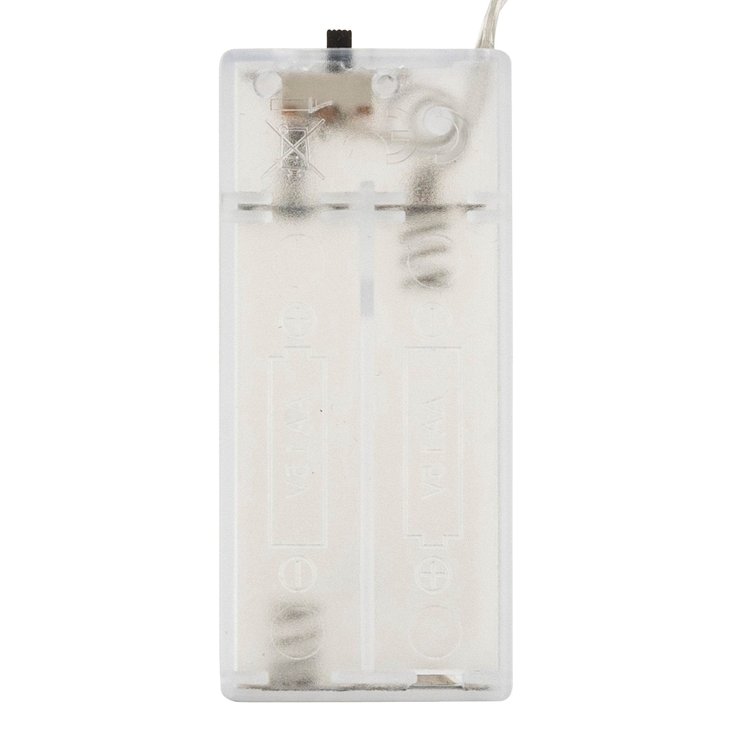 Ghirlanda globuri iridescente 10 LED, alb cald | Feeric