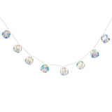 Ghirlanda globuri iridescente 10 LED, alb cald | Feeric