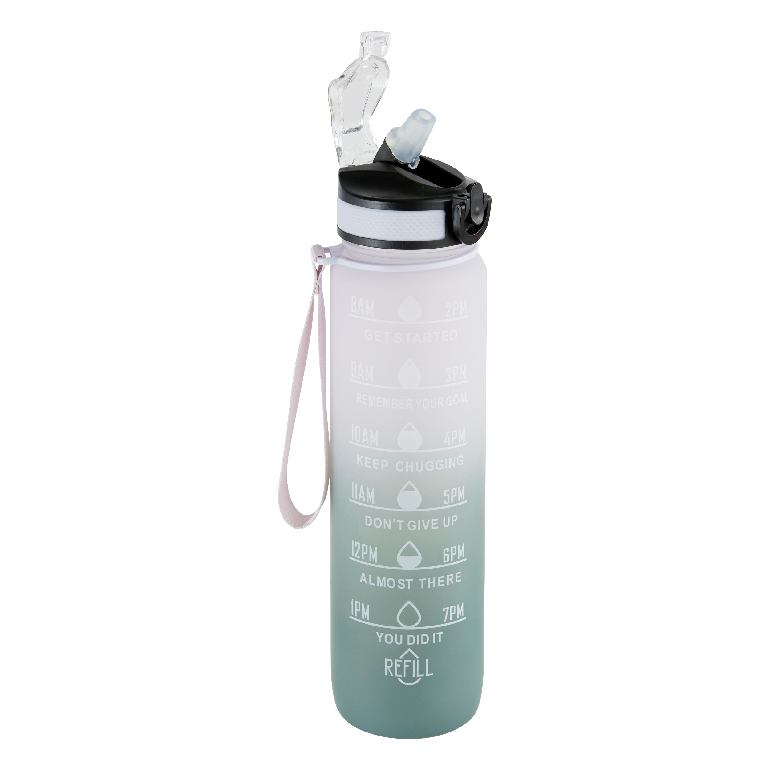 Sticla sport cu pai petg 1 l asortat - Five