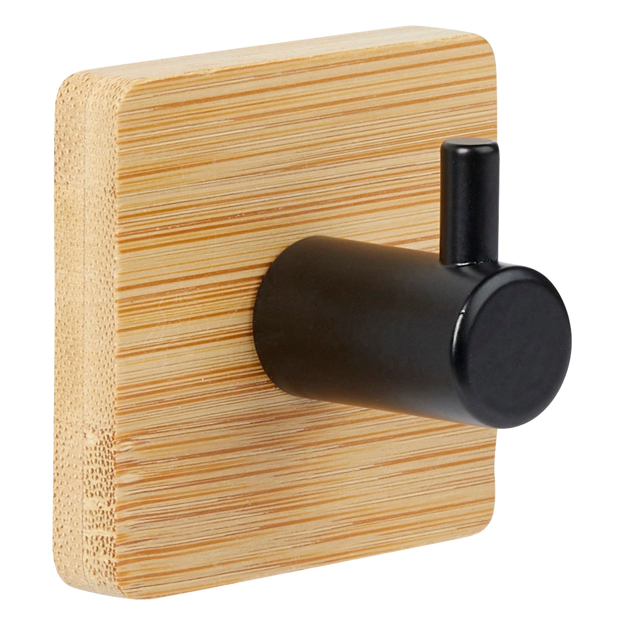 Cuier adeziv, set 2 buc, bambus