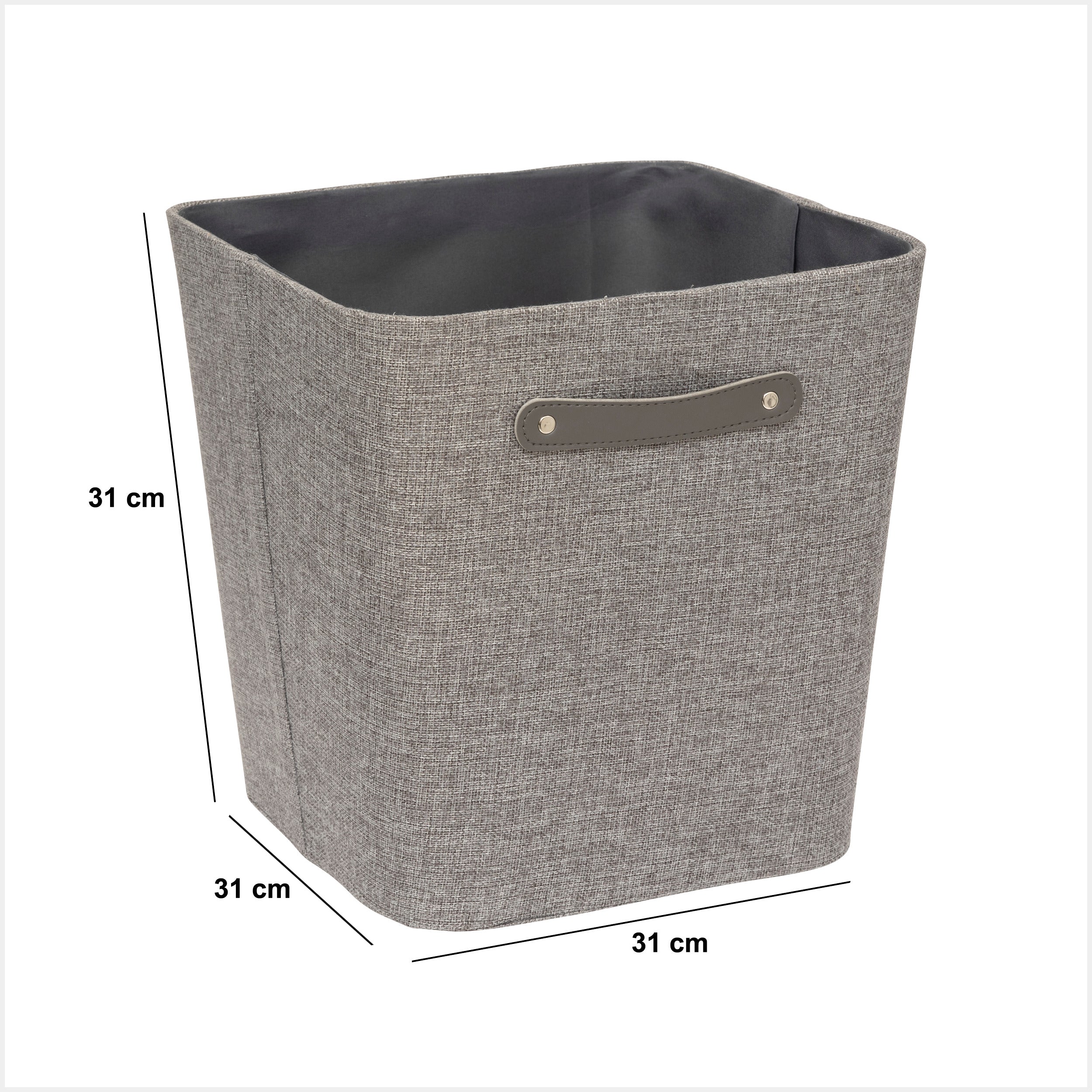 Cutie depozitare 31 x 31 cm gri roundy - Five
