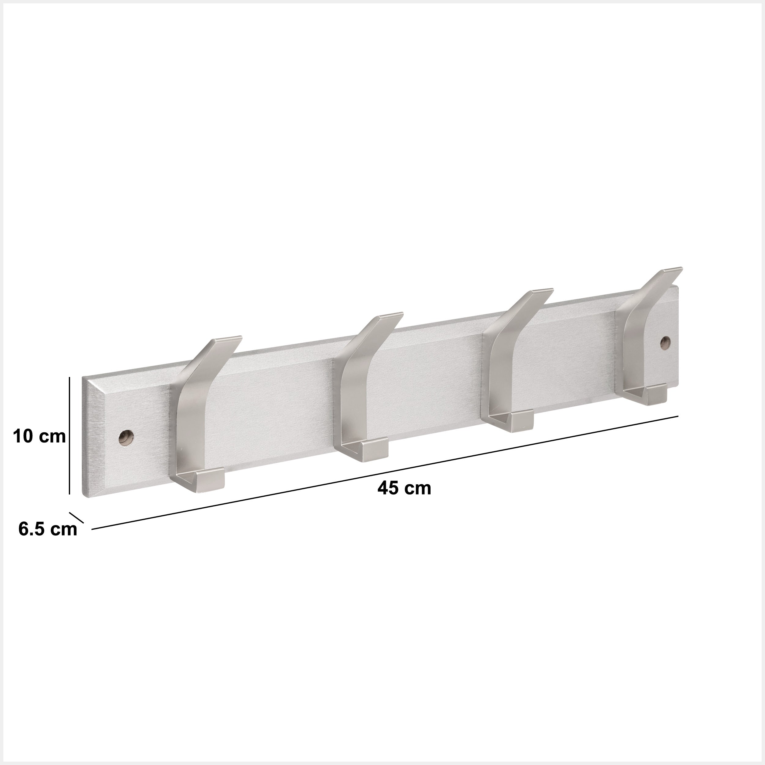 Organizator casa, hook lemn/metal 4h argintiu ziny - Five