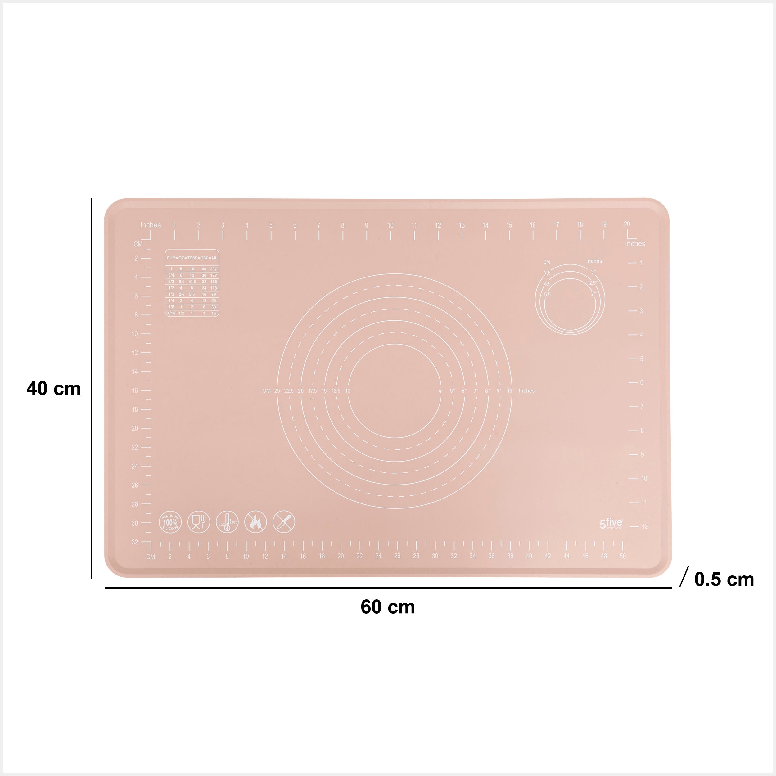 Asortat pastry silicone sheet - Five