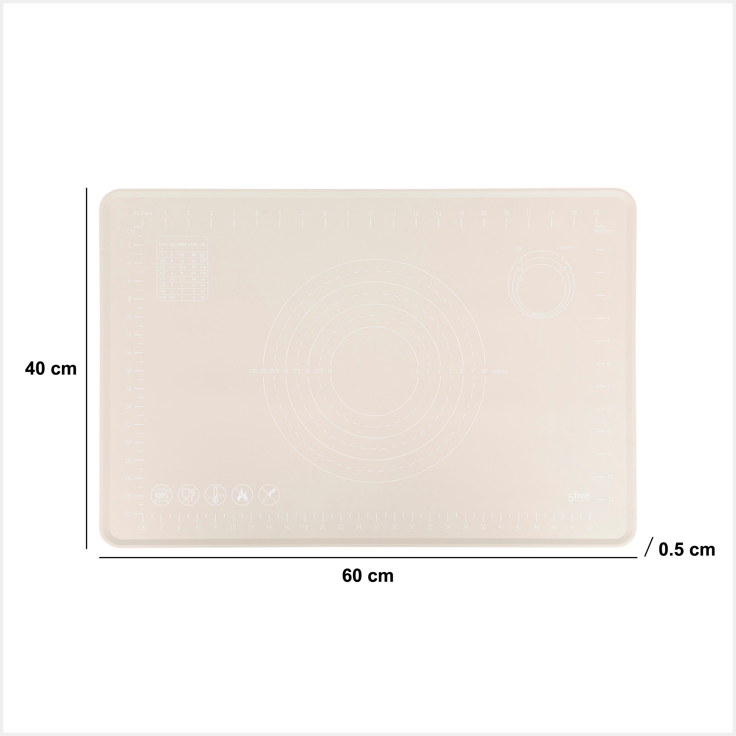 Asortat pastry silicone sheet - Five