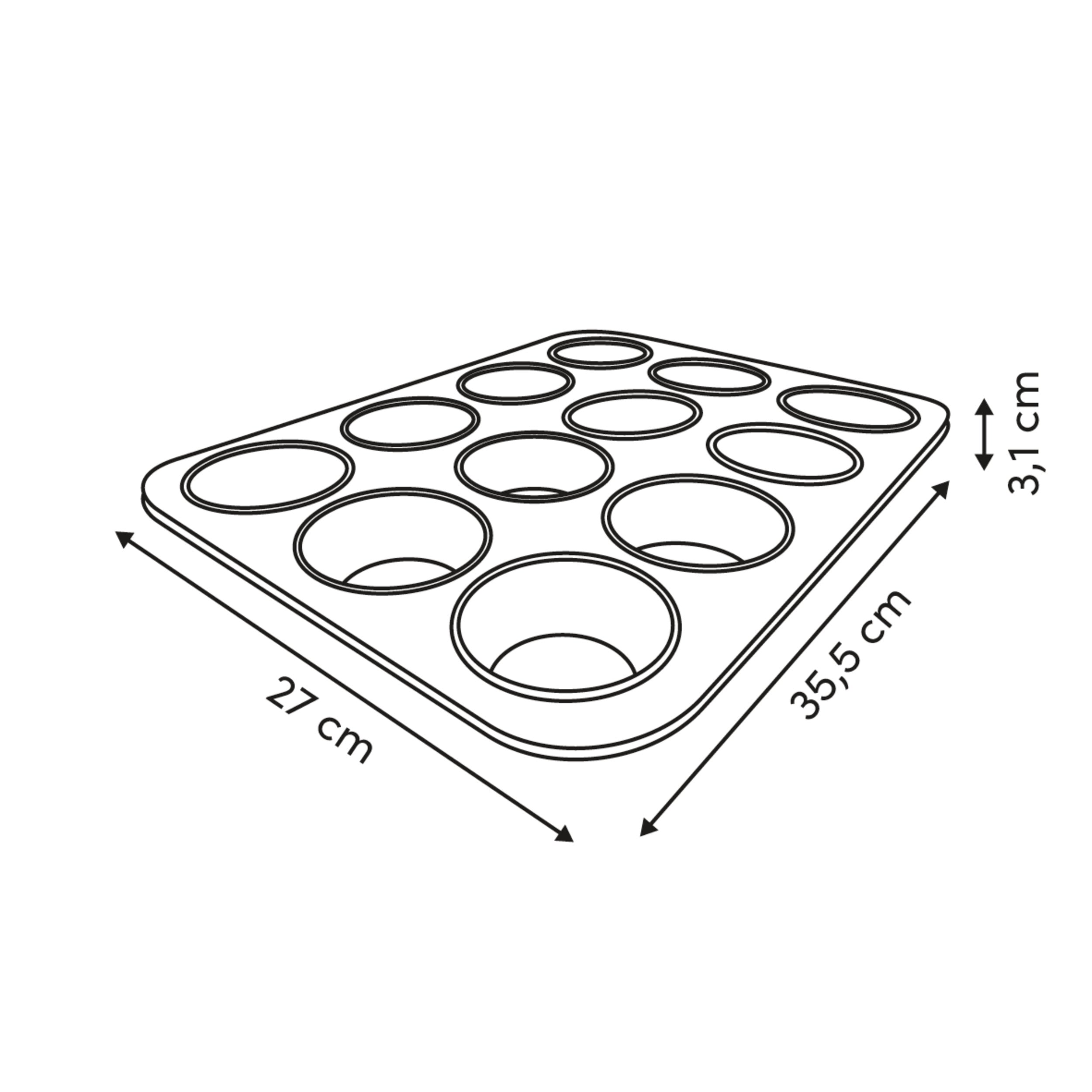 Harmony 12 muffins mold - Five
