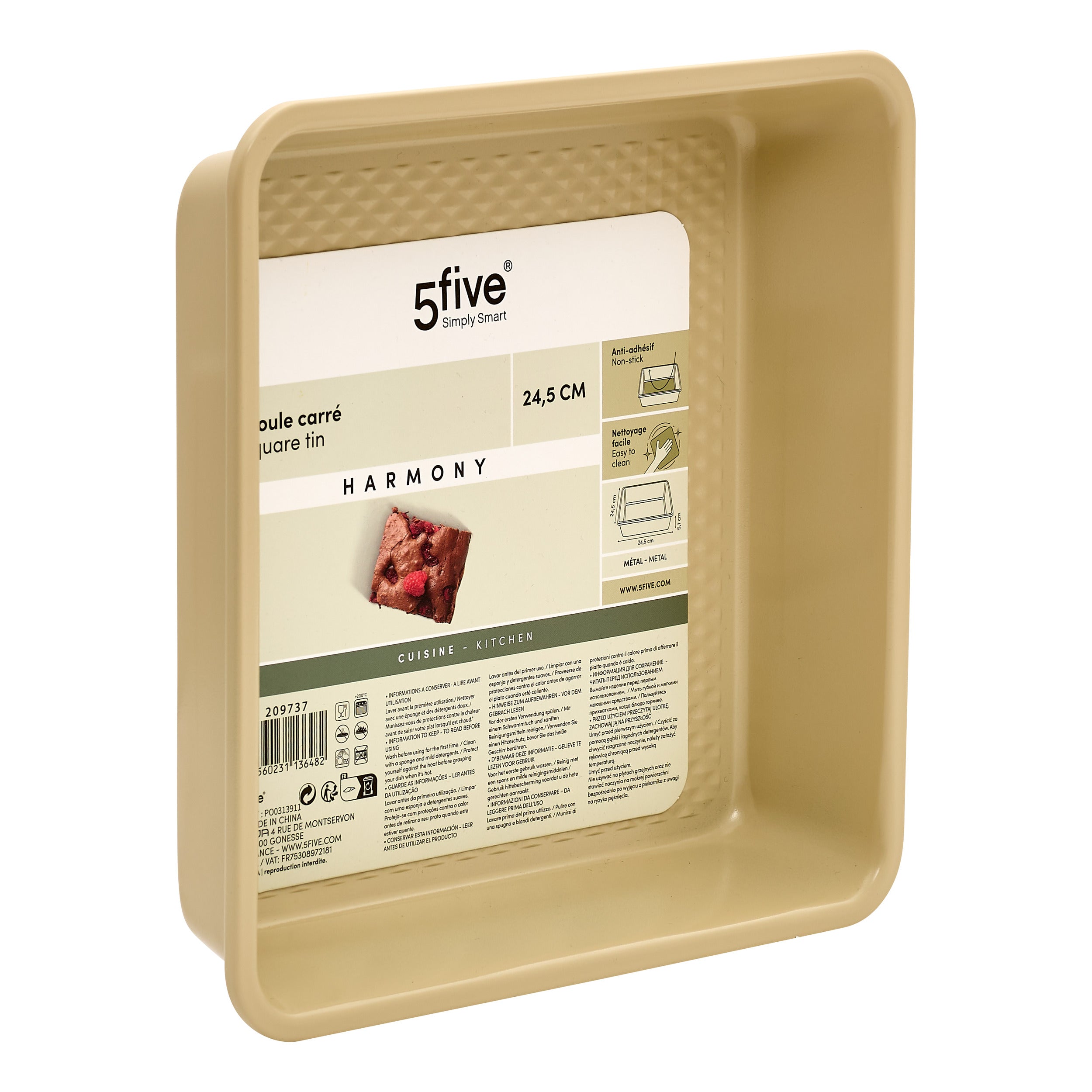 Harmony square mold 24.5 cm - Five