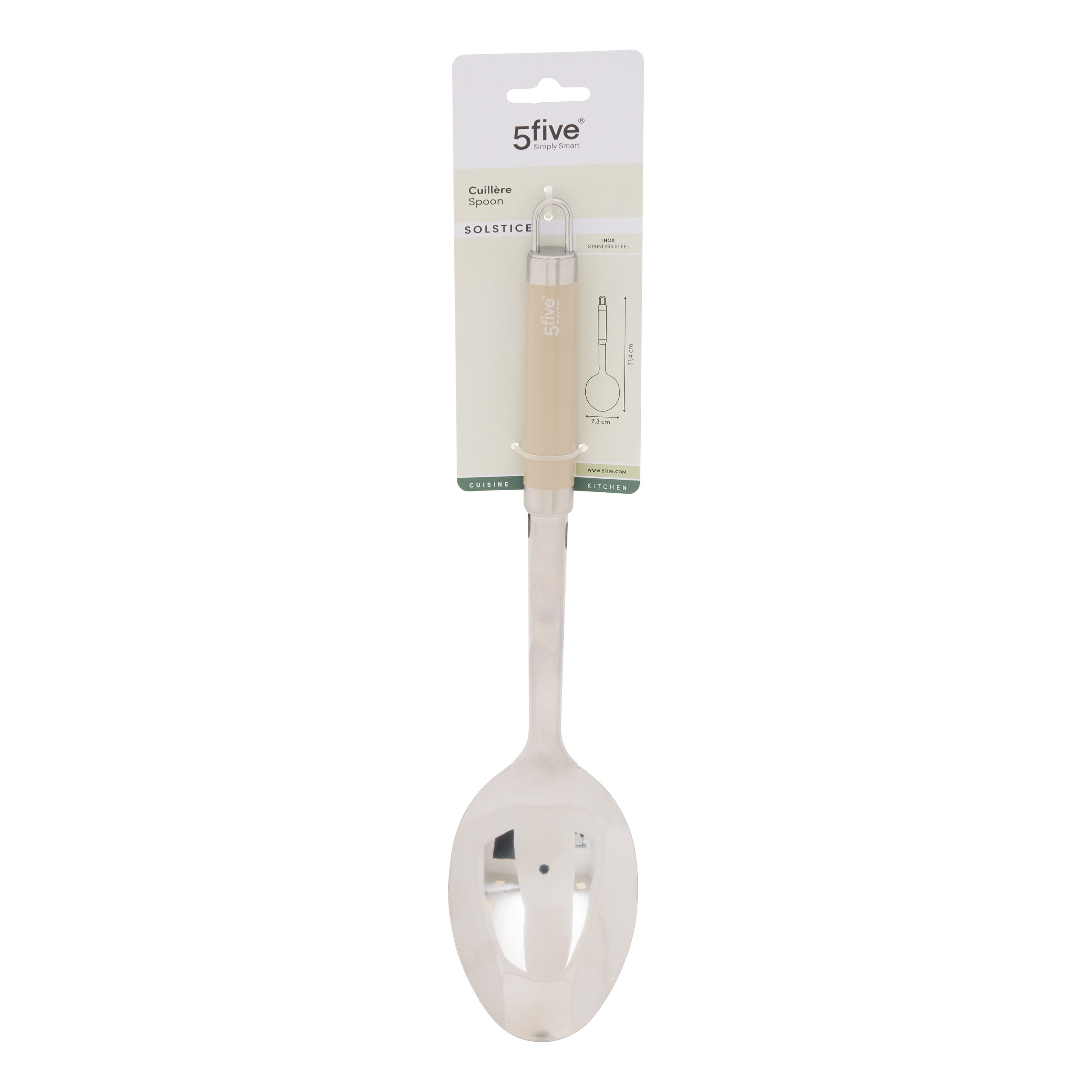 Solstice s/steel spoon - Five