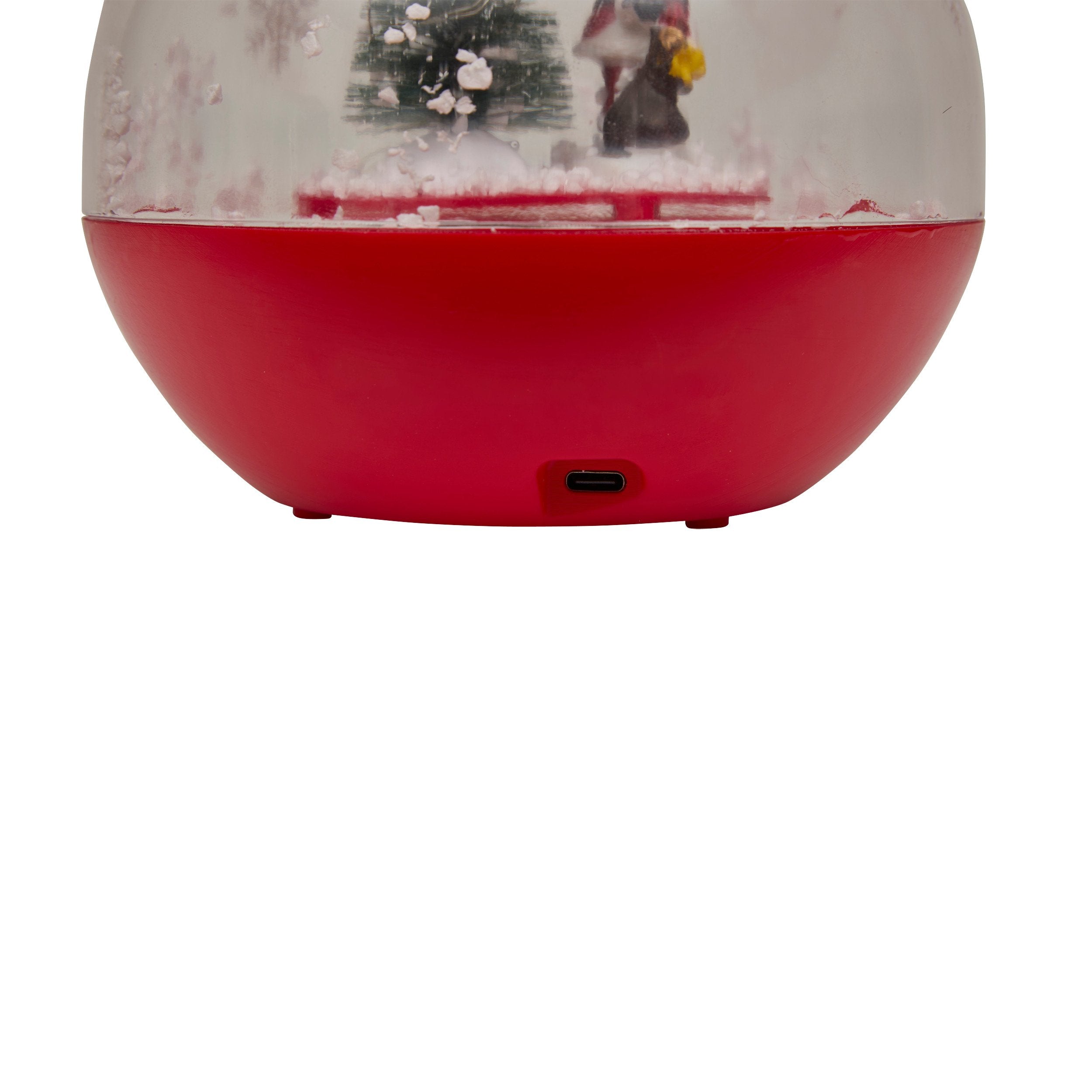 Felinar-glob luminos 8 LED, rosu, H 17 cm | Feeric