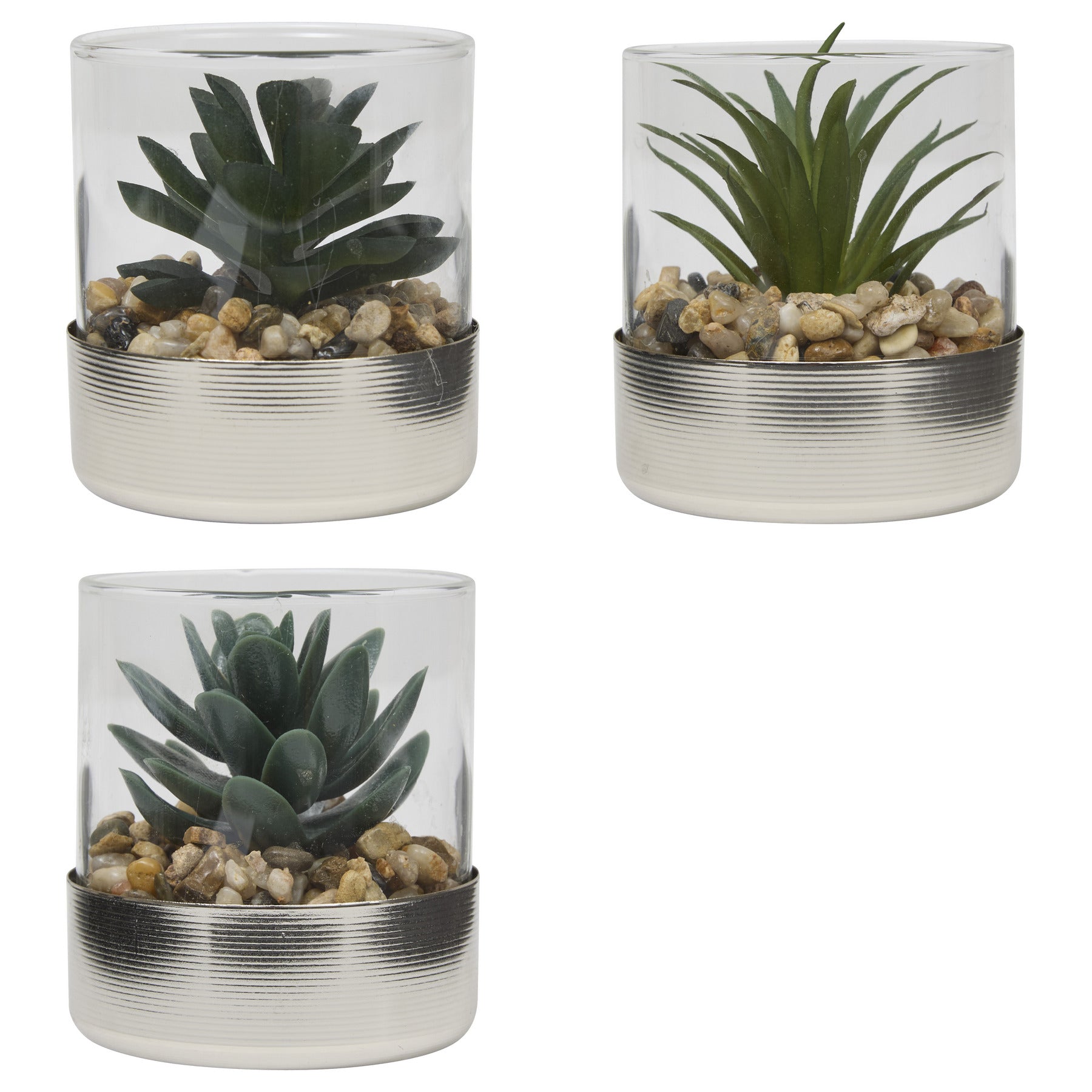 Floare decorativa, argintiu terra sky H8.5 cm - Atmosphera