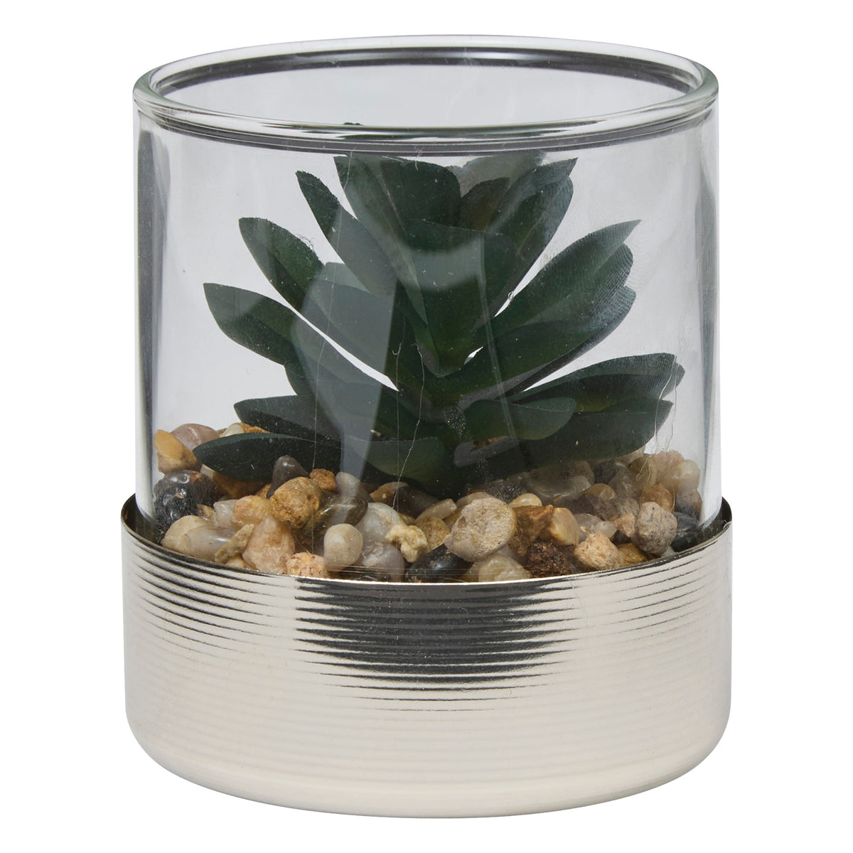 Floare decorativa, argintiu terra sky H8.5 cm - Atmosphera