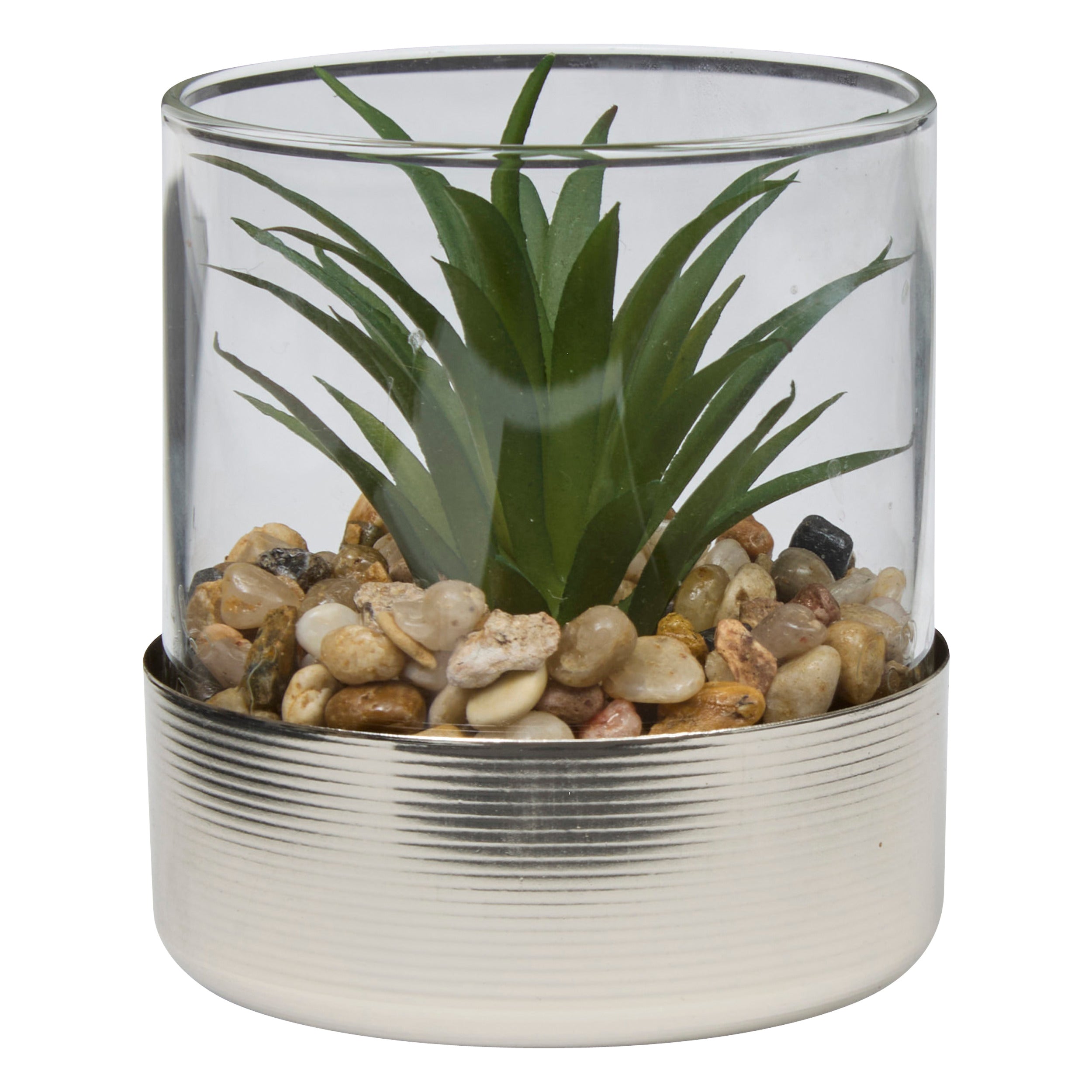 Floare decorativa, argintiu terra sky H8.5 cm - Atmosphera