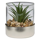 Floare decorativa, argintiu terra sky H8.5 cm - Atmosphera
