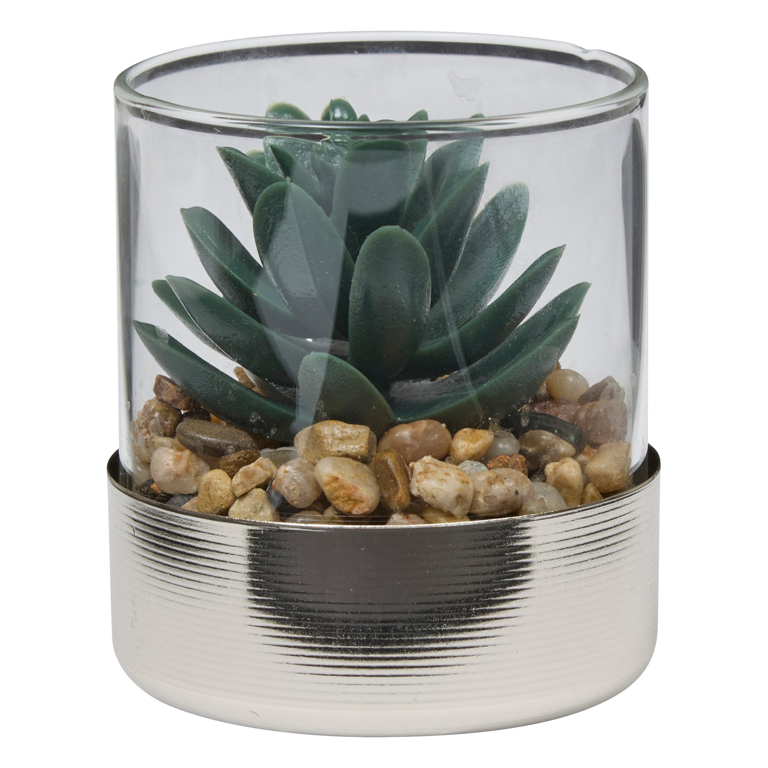 Floare decorativa, argintiu terra sky H8.5 cm - Atmosphera