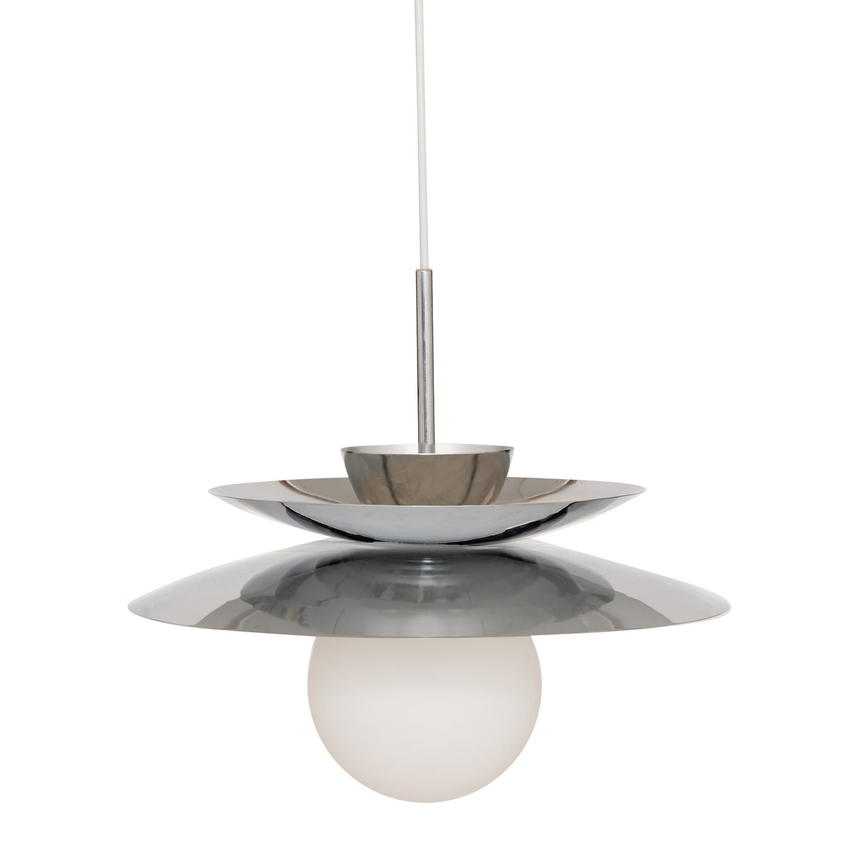 Corp de iluminat, lampa suspendata metal argintie omia D38 cm - Atmosphera