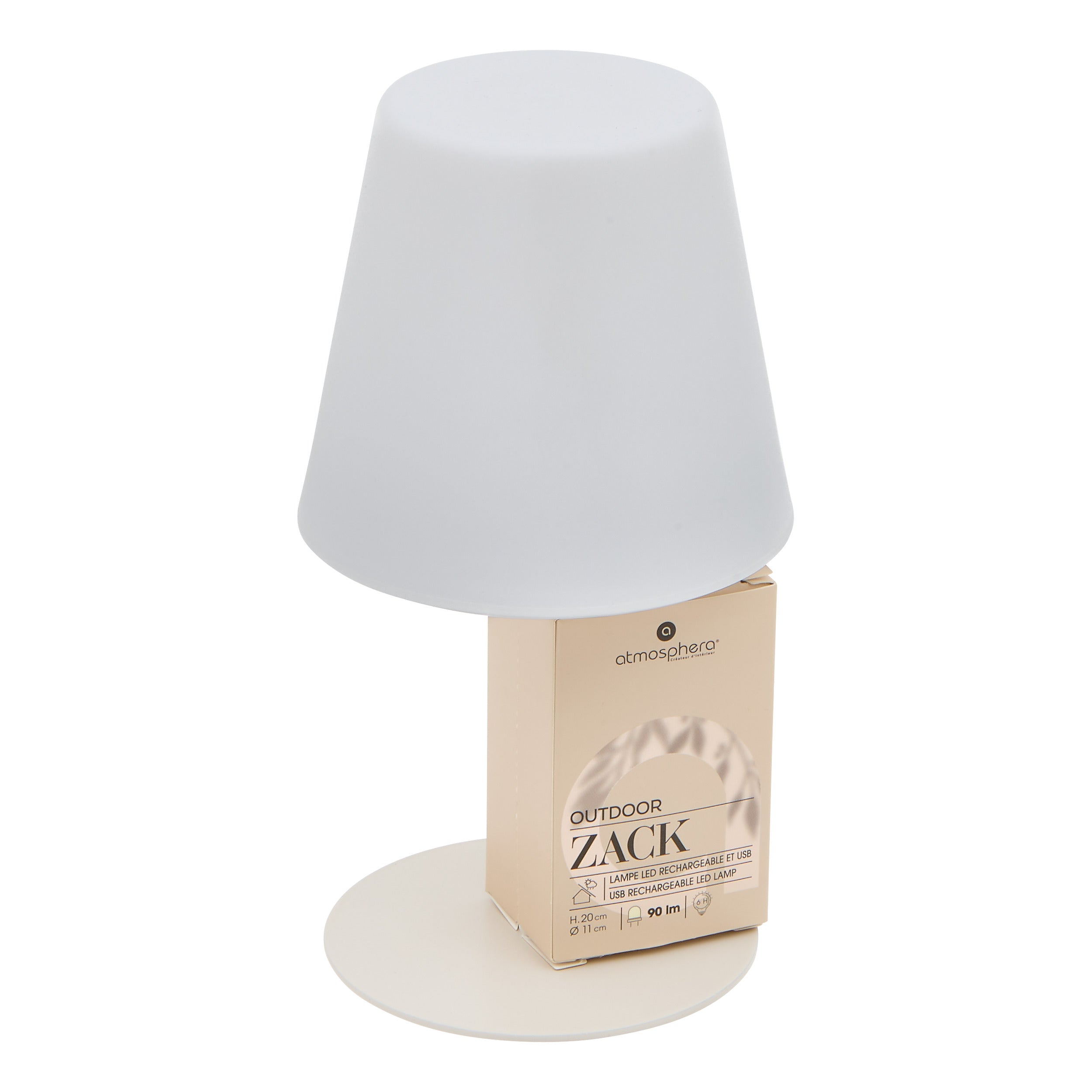Corp de iluminat, zack USB lamp exterior ast H20 cm cutie - Atmosphera