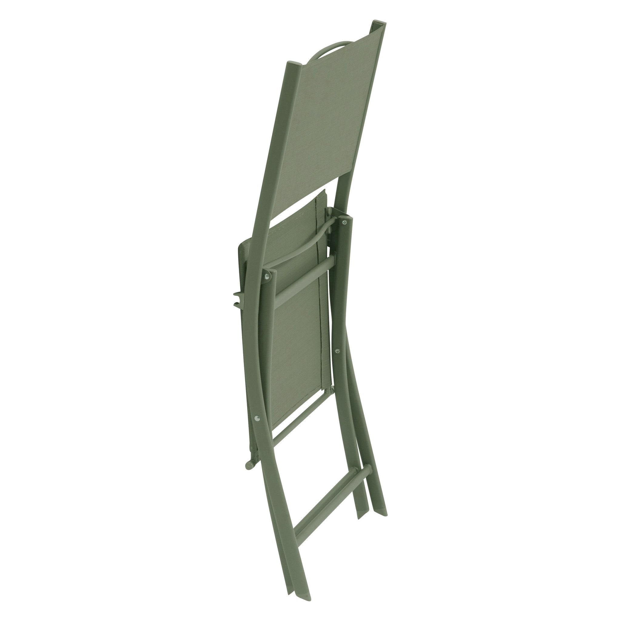 Set de 4 scaune de gradina pliabile Modula verde laur - Hesperide