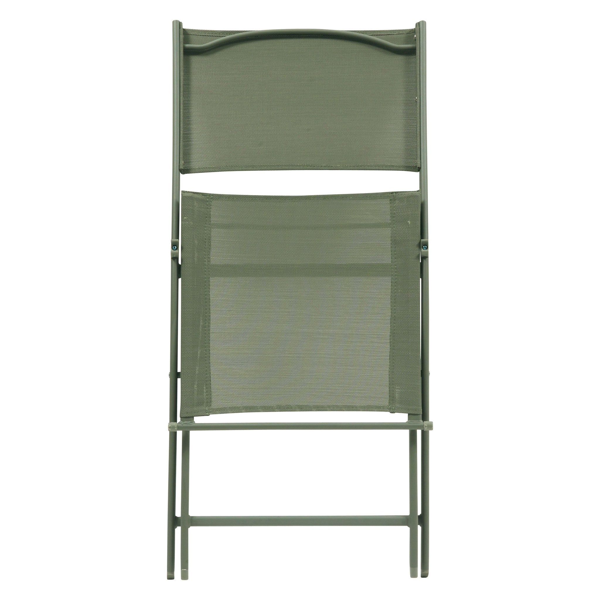 Set de 4 scaune de gradina pliabile Modula verde laur - Hesperide