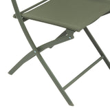 Set de 4 scaune de gradina pliabile Modula verde laur - Hesperide