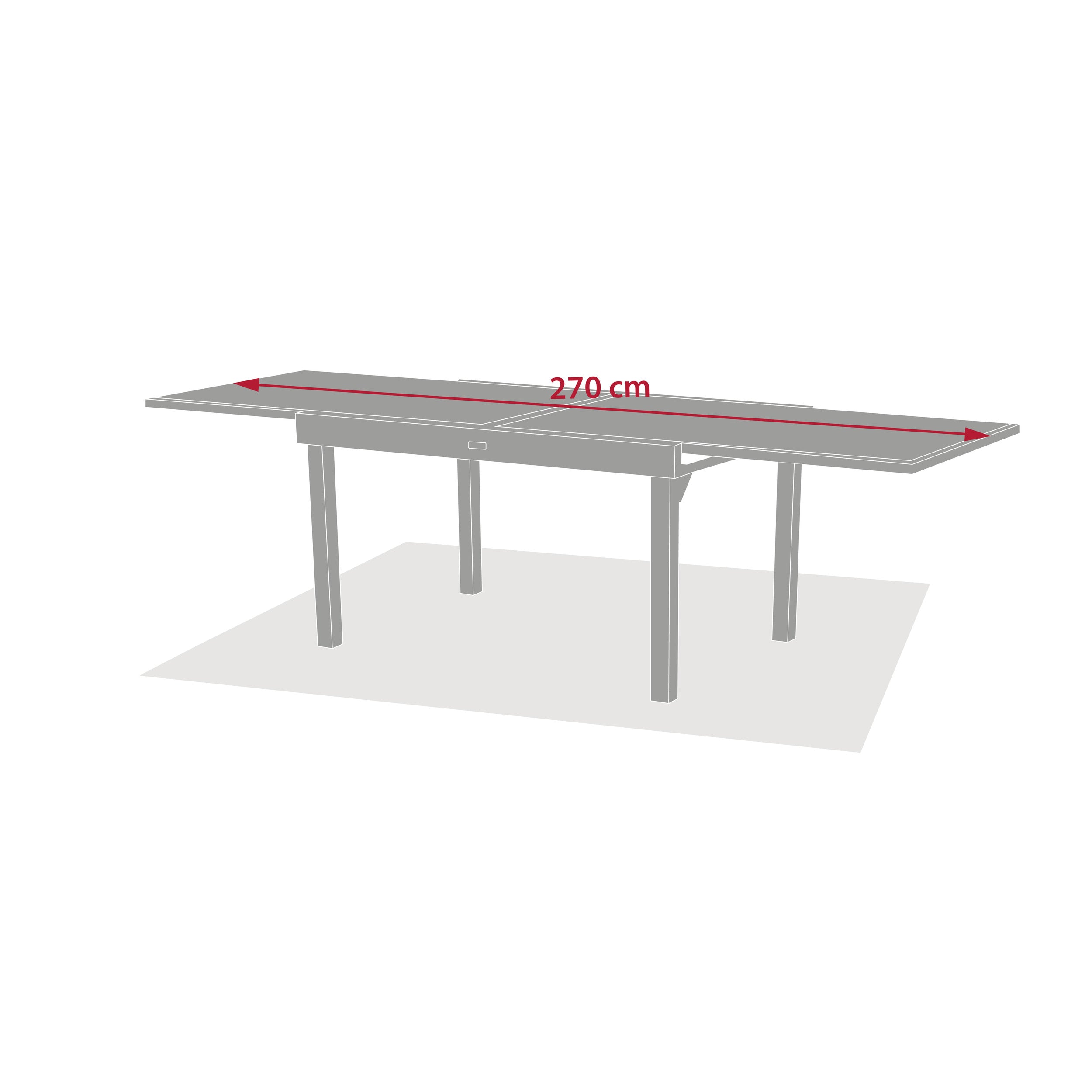 Mobilier exterior, table piazza ex fil gla 10s co - Hesperide
