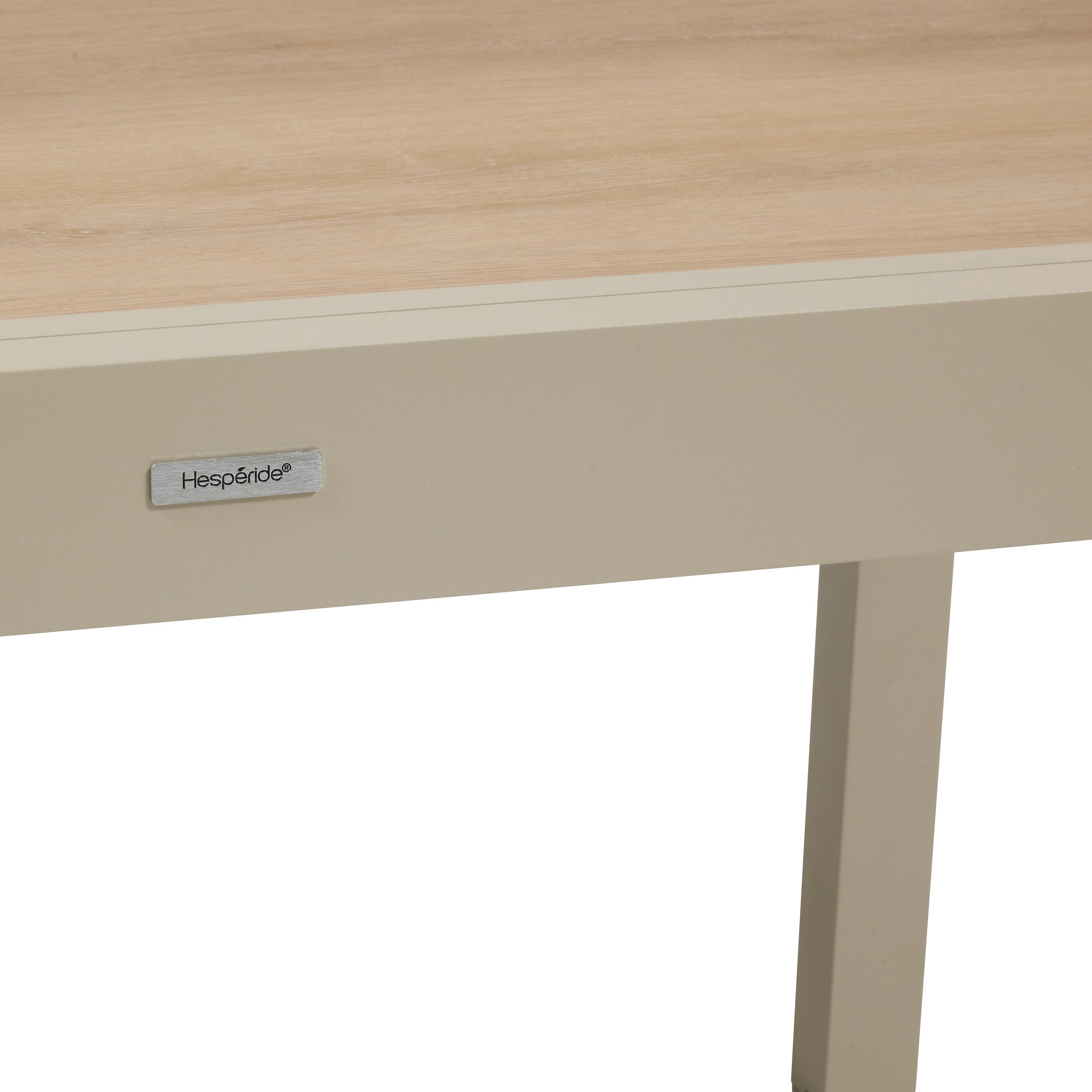 Masa extensibila dreptunghiulara de gradina PIAZZA Spelta / Argila 10 locuri - Aluminiu tratat epoxy, sticla securizata