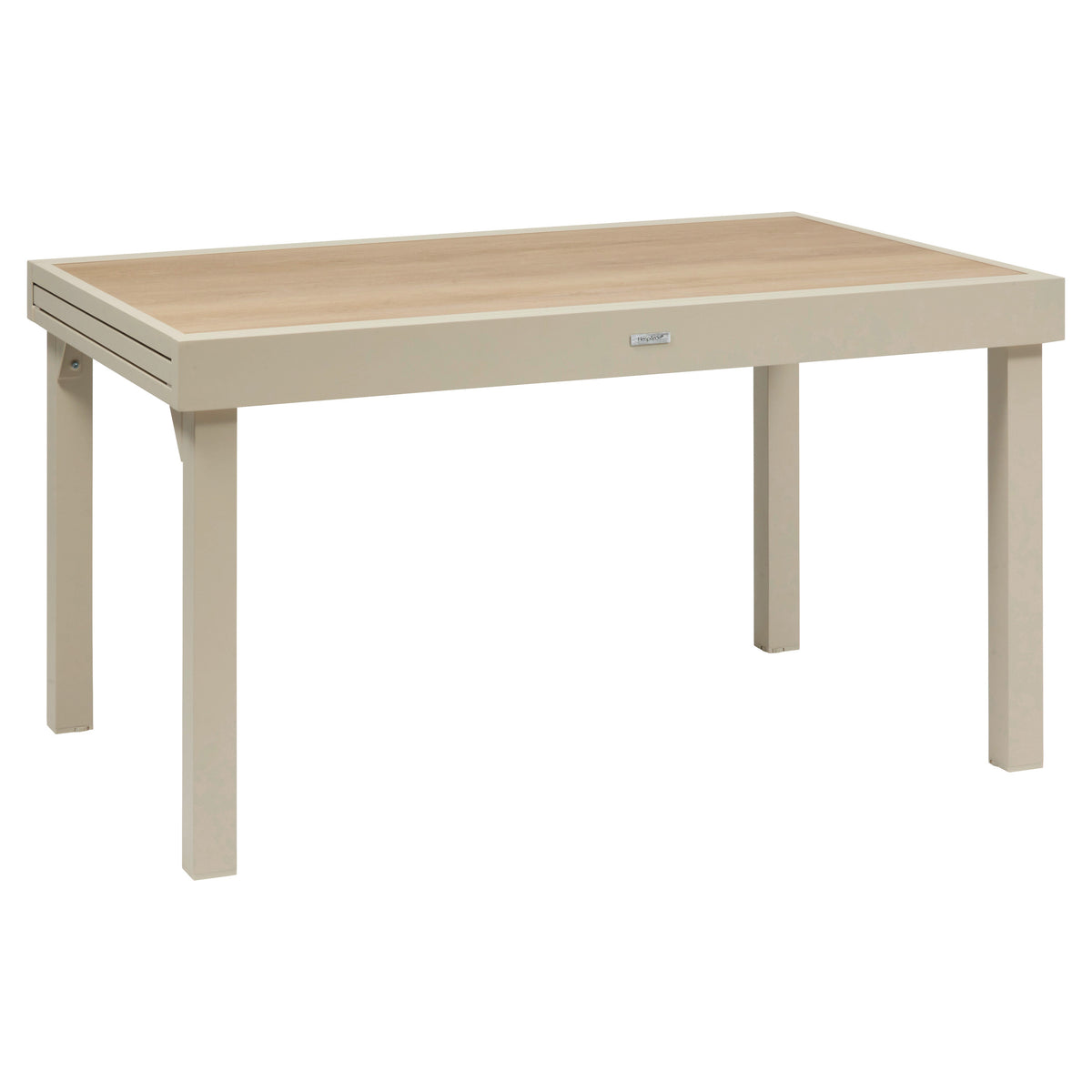 Masa extensibila dreptunghiulara de gradina PIAZZA Spelta / Argila 10 locuri - Aluminiu tratat epoxy, sticla securizata