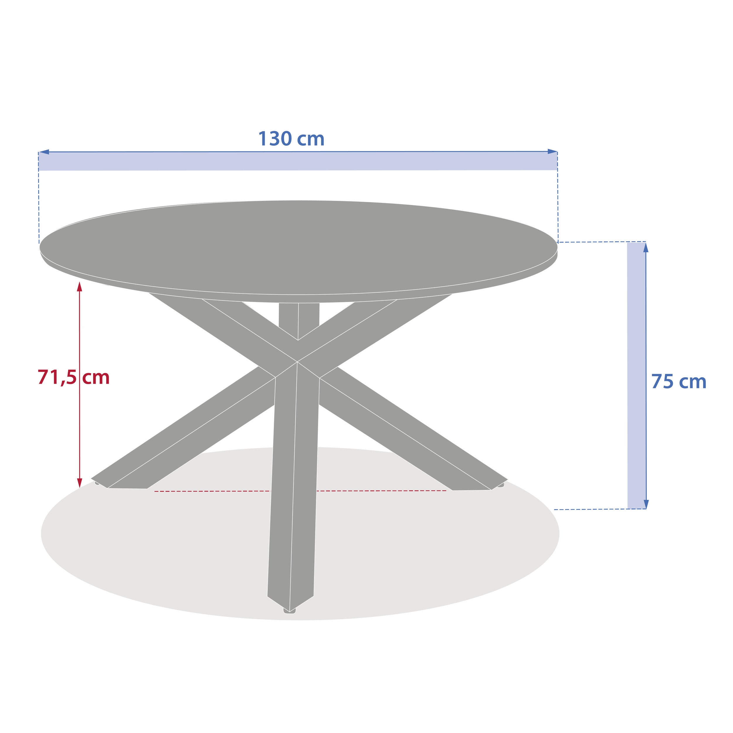 Mobilier exterior, oryon rosu table 6s coffee - Hesperide