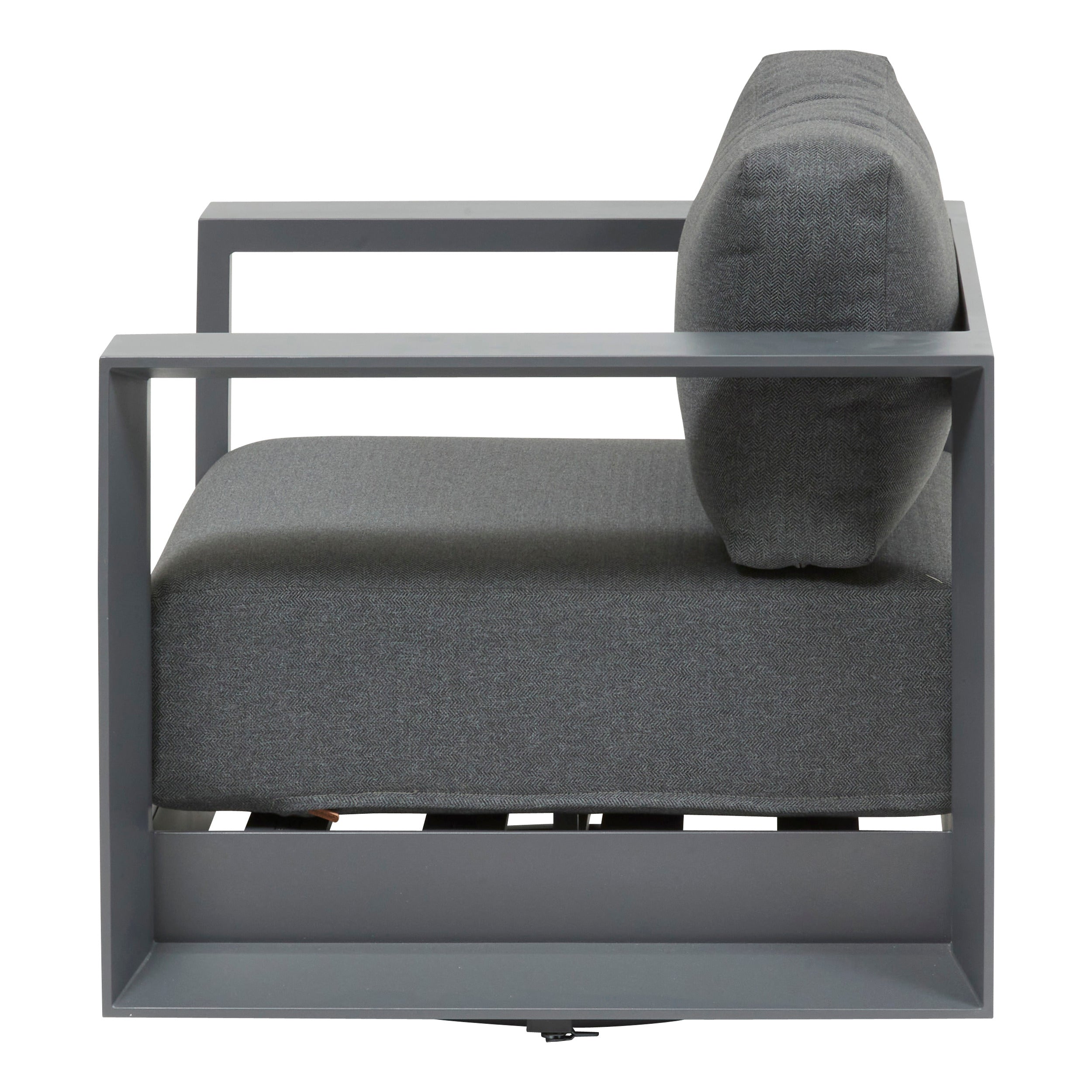 Sezlong pivotant de gradina ALLURE Gri/Grafit - Hesperide