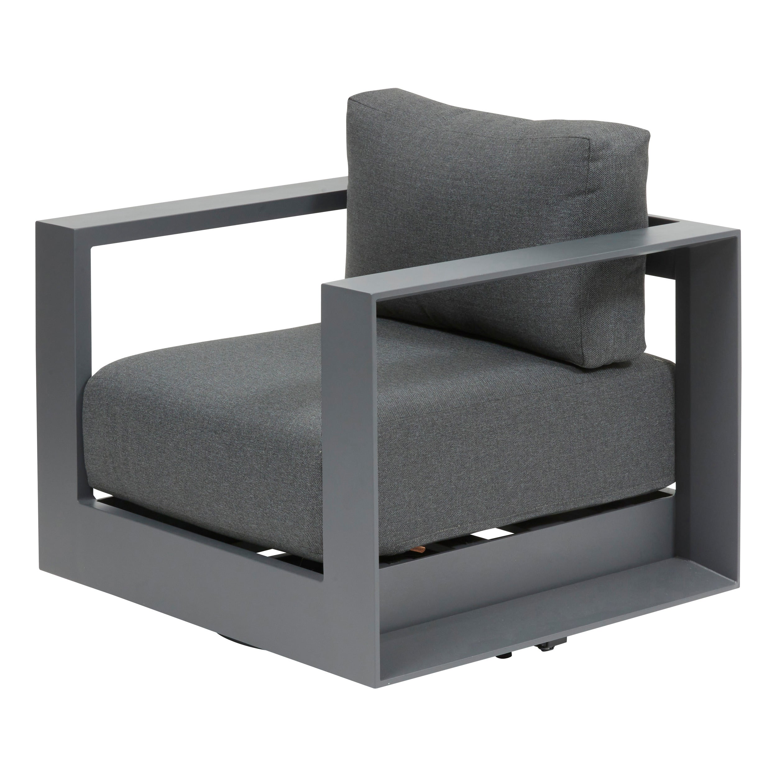 Sezlong pivotant de gradina ALLURE Gri/Grafit - Hesperide