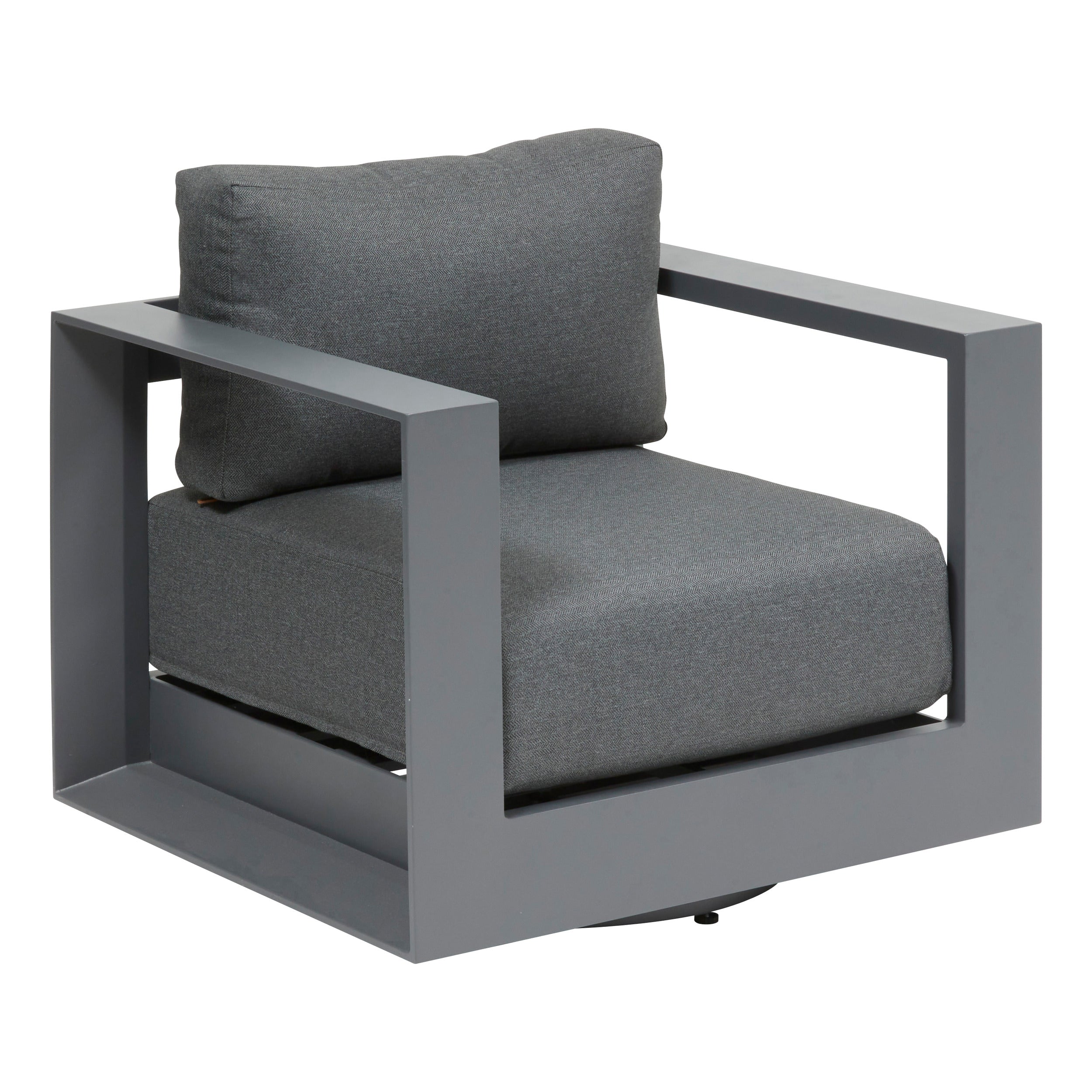 Sezlong pivotant de gradina ALLURE Gri/Grafit - Hesperide