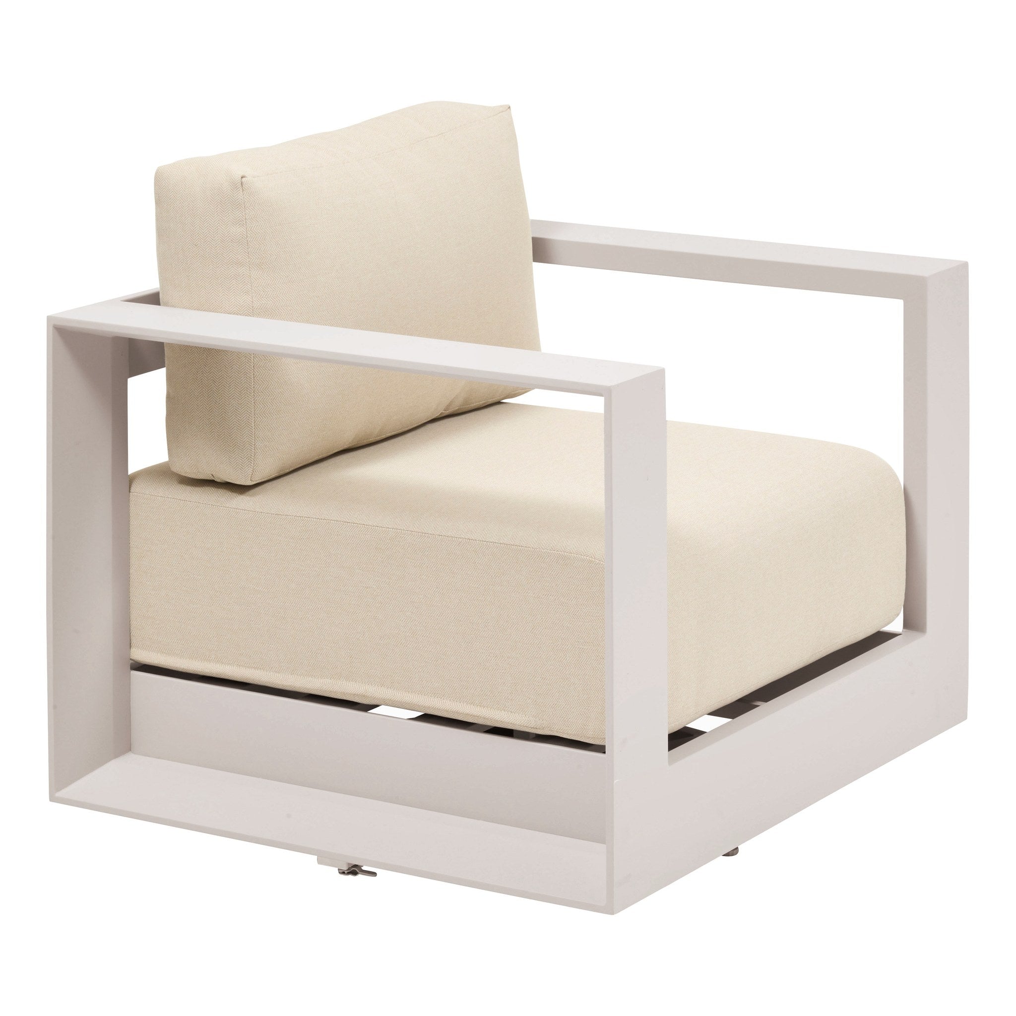 Scaun de gradina rotativ ALLURE Bej / Ovaz - Hesperide