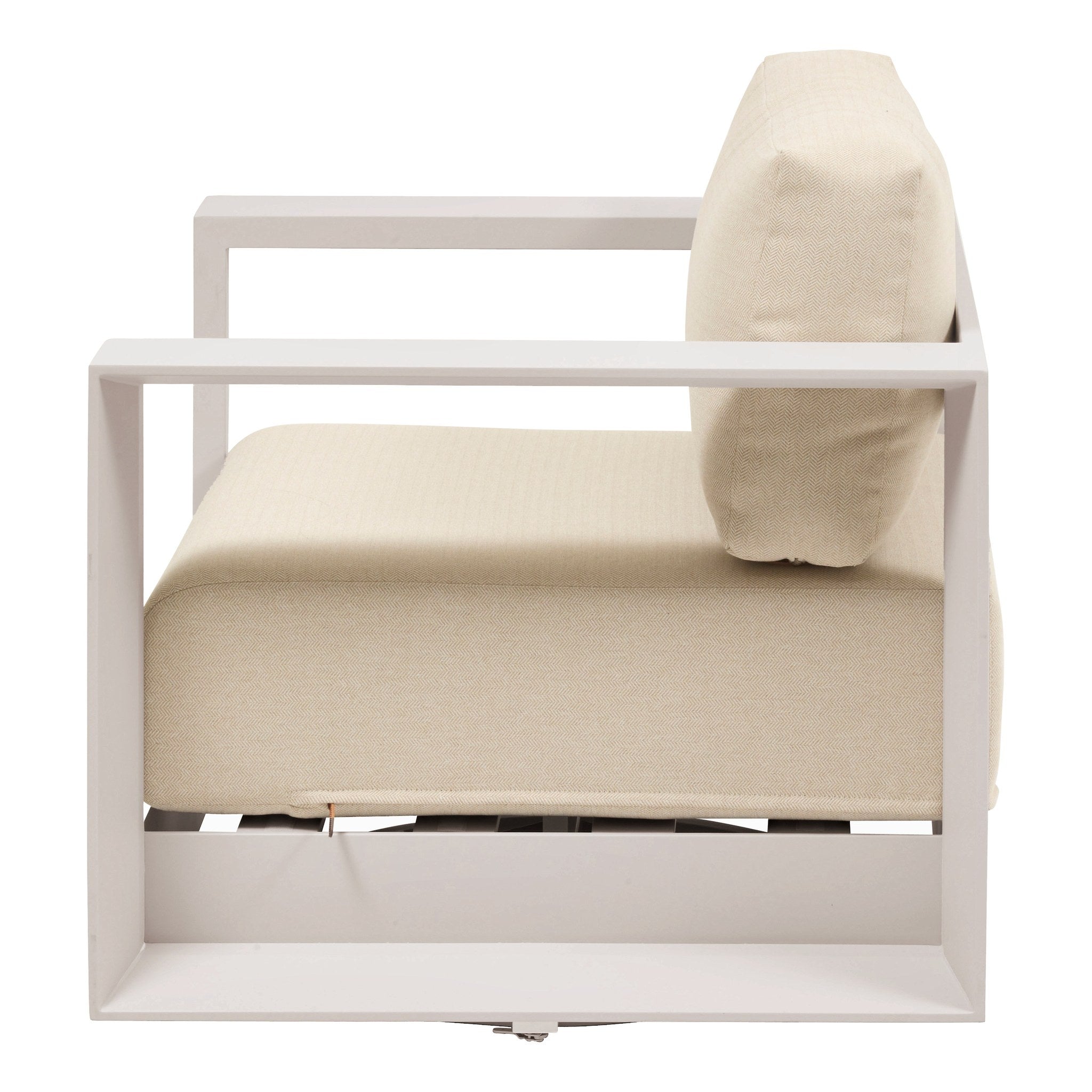 Scaun de gradina rotativ ALLURE Bej / Ovaz - Hesperide