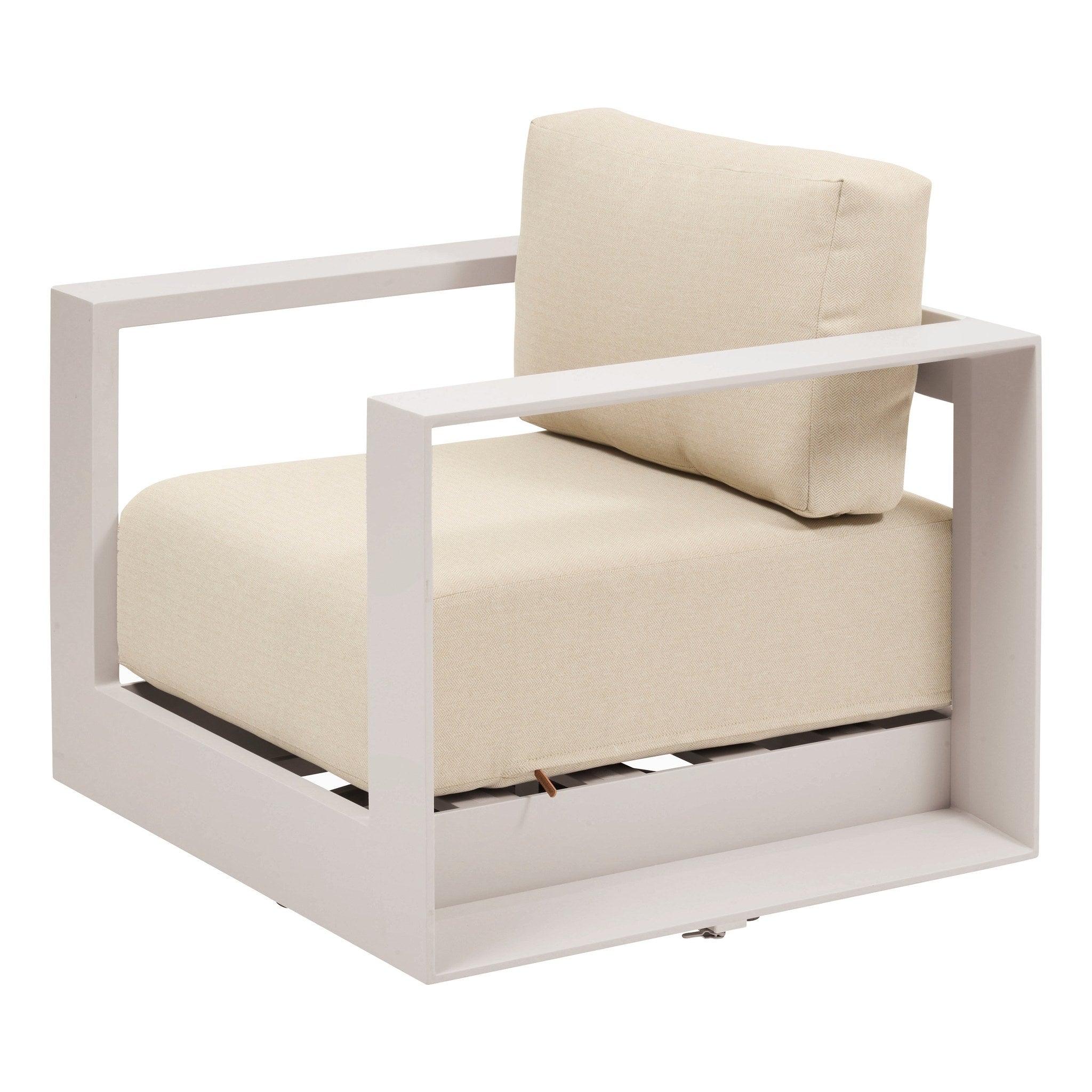 Scaun de gradina rotativ ALLURE Bej / Ovaz - Hesperide