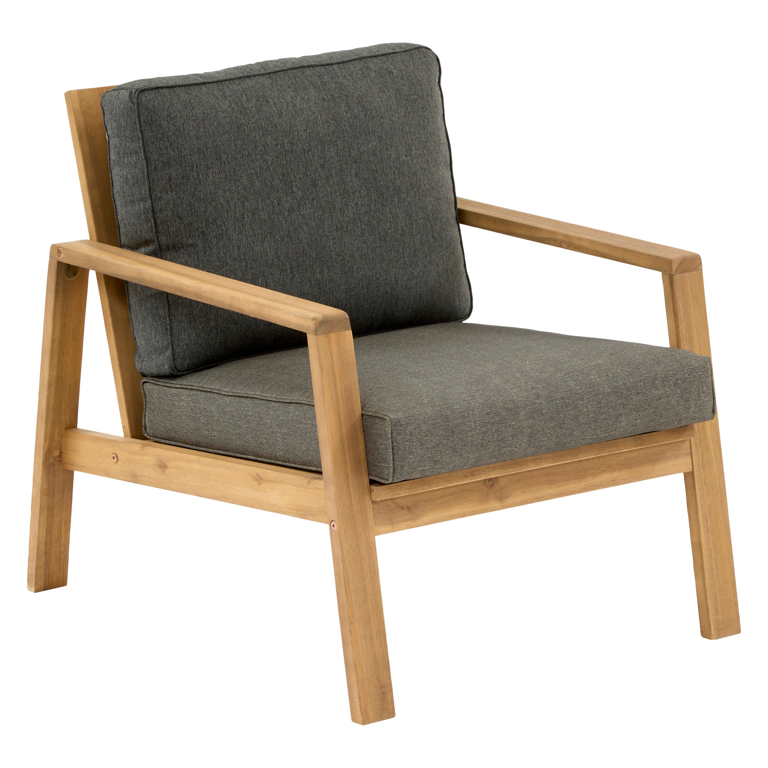 Set de mobilier de gradina Tiwi cu 4 locuri, gri antracit - Hesperide
